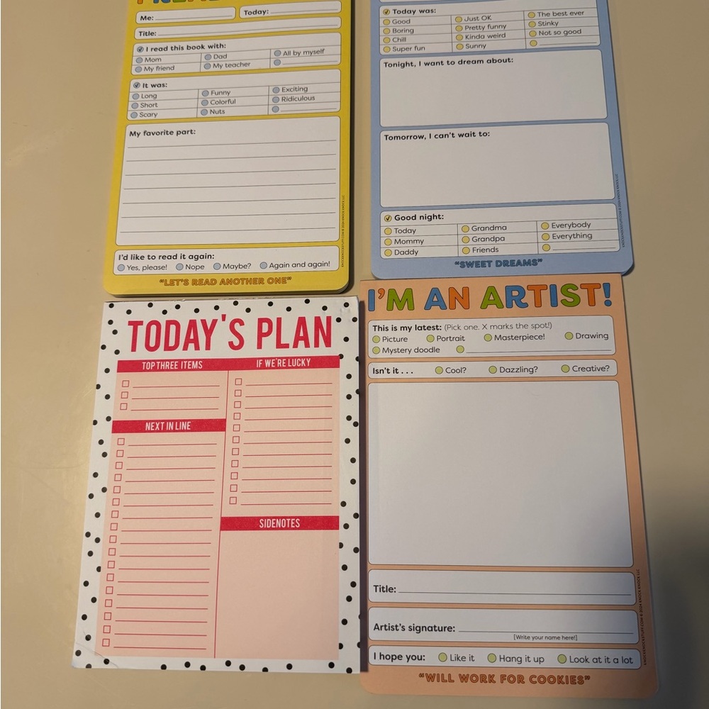 Colorful Notepad Set for kids